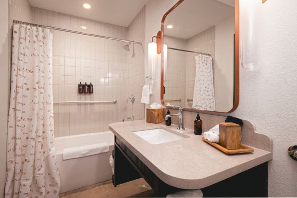 Accessible Single King bathroom