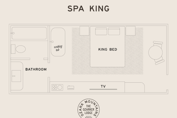 Spa King Room floorplan